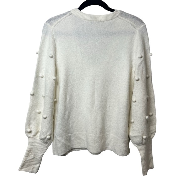 Madewell Bobble V Neck Polka Dot Sweater - Picture 4 of 6